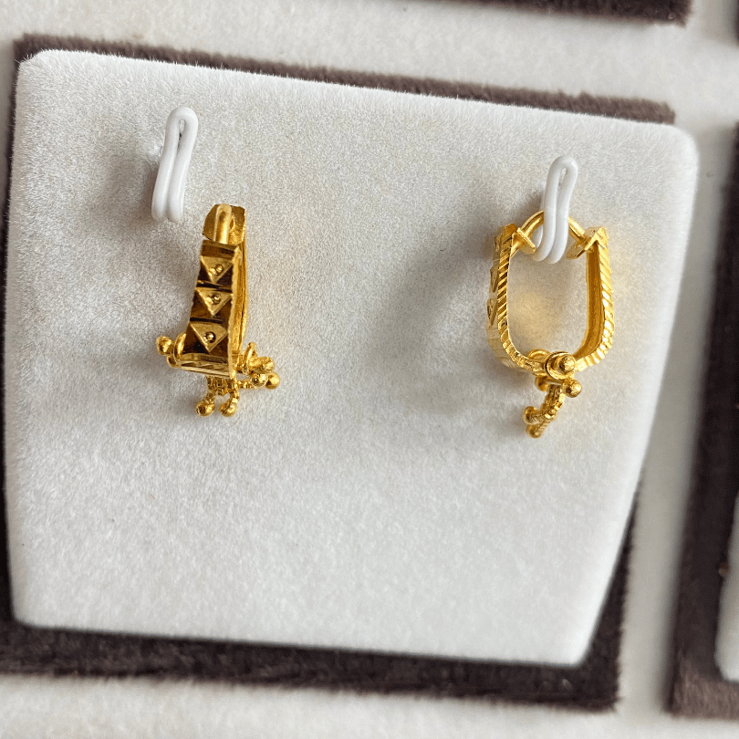 One Gram Gold Earring