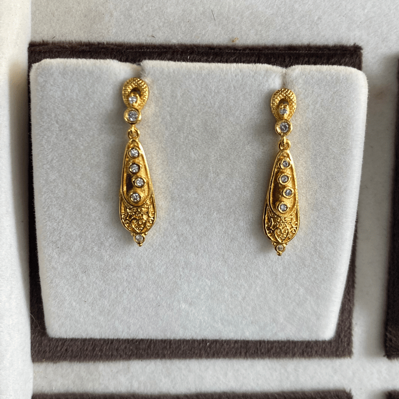One Gram Gold Earring