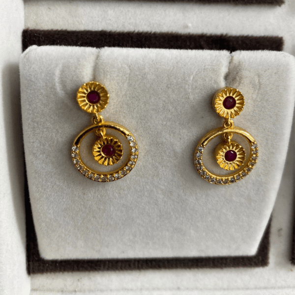 One Gram Gold Earring