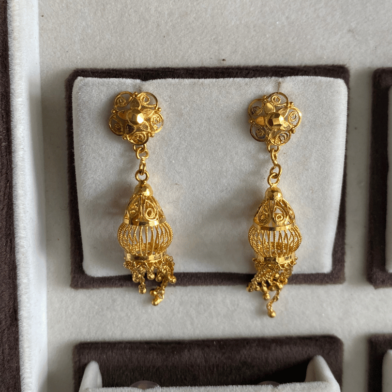 One Gram Gold Earring