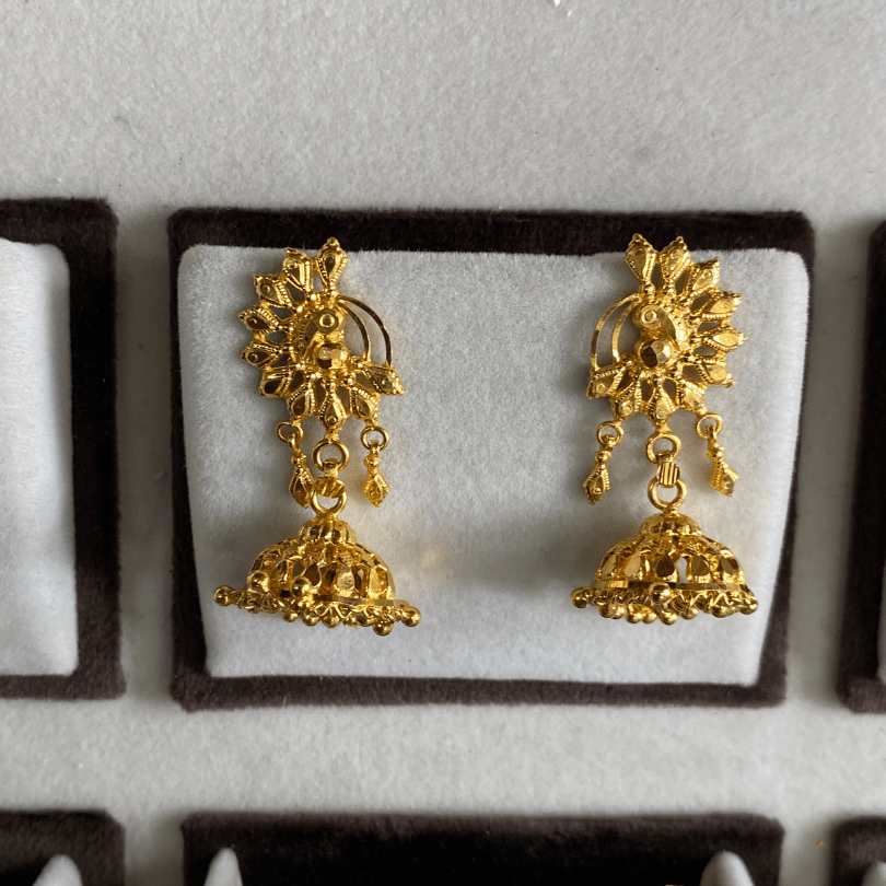 One Gram Gold Earring