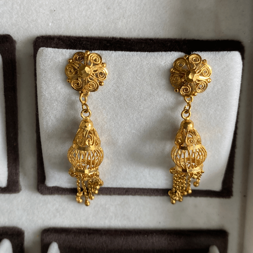 One Gram Gold Earring