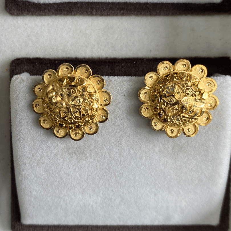 One Gram Gold Earring