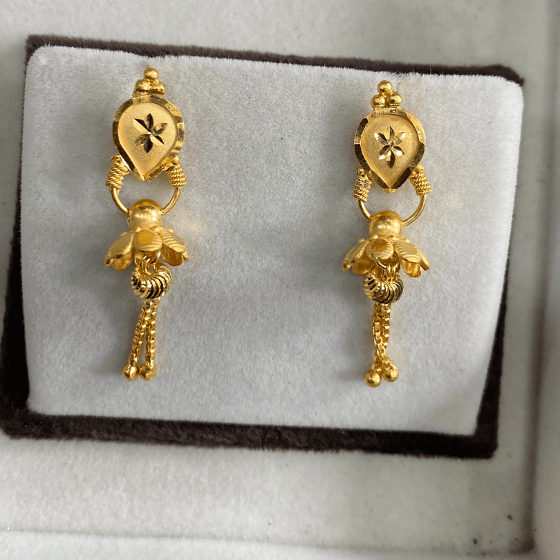 One Gram Gold Earring